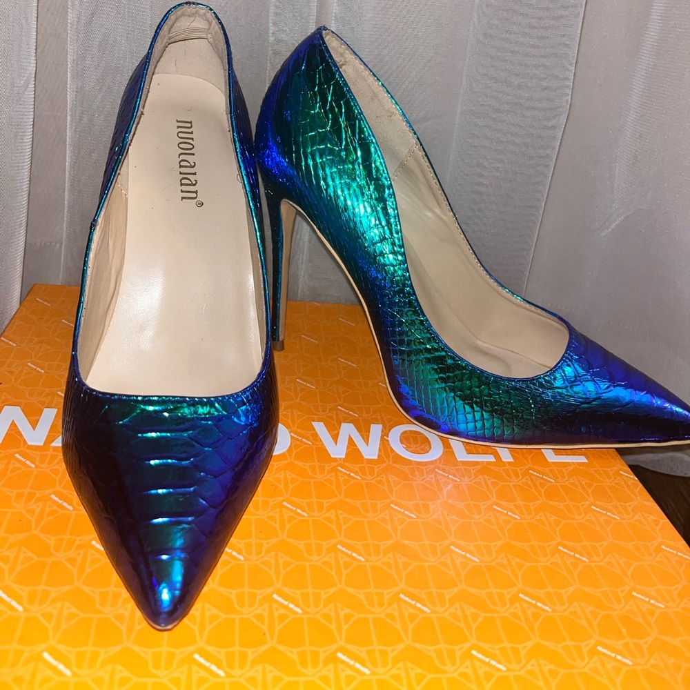 Mermaid Closed Toe Pumps